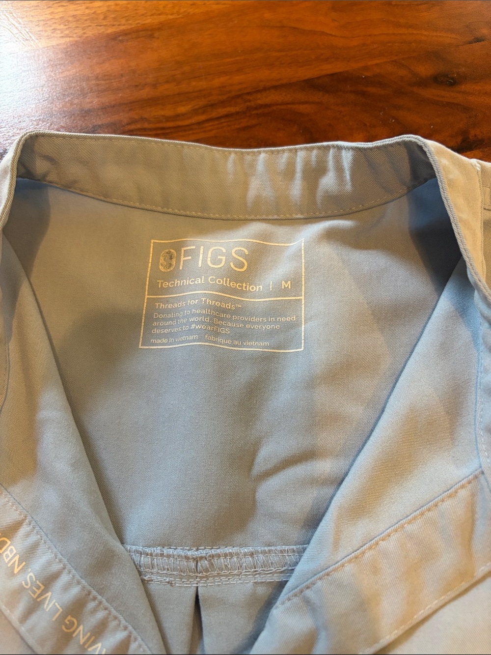 Figs Raphaela Top— Dusty Blue - Picture 2 of 6